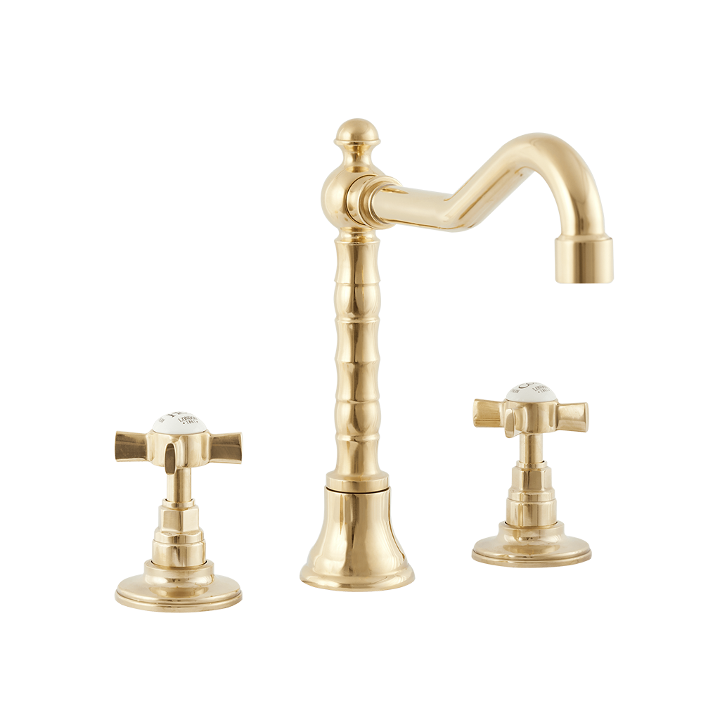 Chavalet - Three Hole Basin Set - Metal Levers