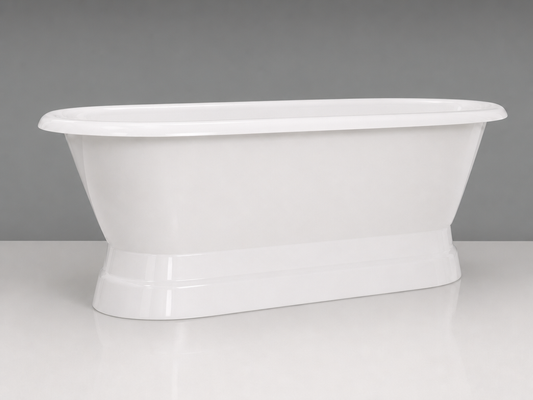 Monet - Double Ended Cast Iron Apron Bath - 1677 - White