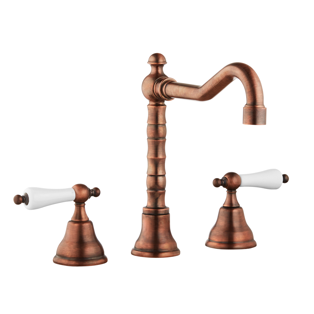 Chavalet - Three Hole Basin Set - Metal Levers