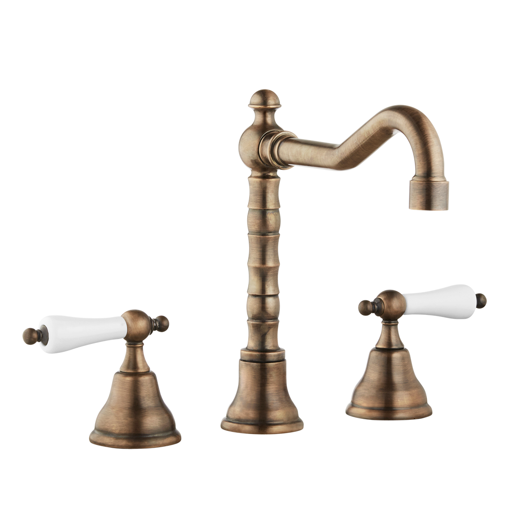 Chavalet - Three Hole Basin Set - Metal Levers