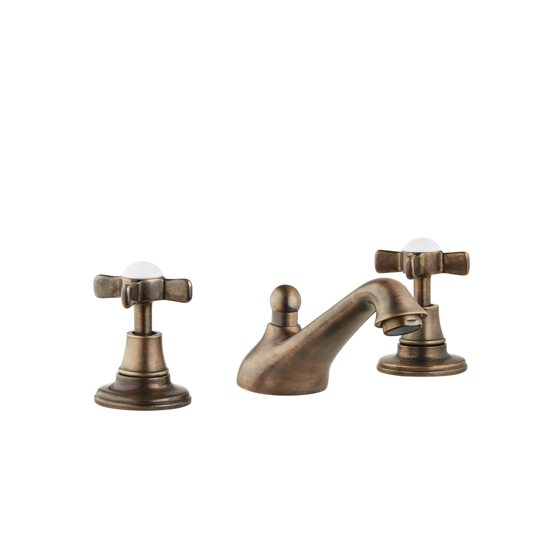 Chavalet - Three Hole Basin Set - Cross Levers