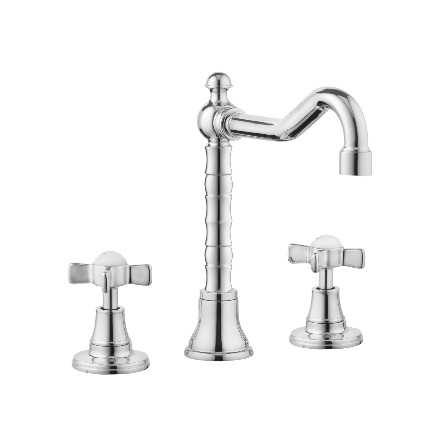 Chavalet - Three Hole Basin Set - Cross Levers