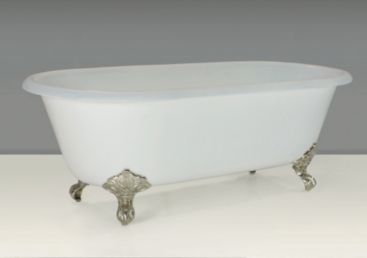 Baroque - Double Ended Roll Top Claw Foot Cast Iron Bath - 1700