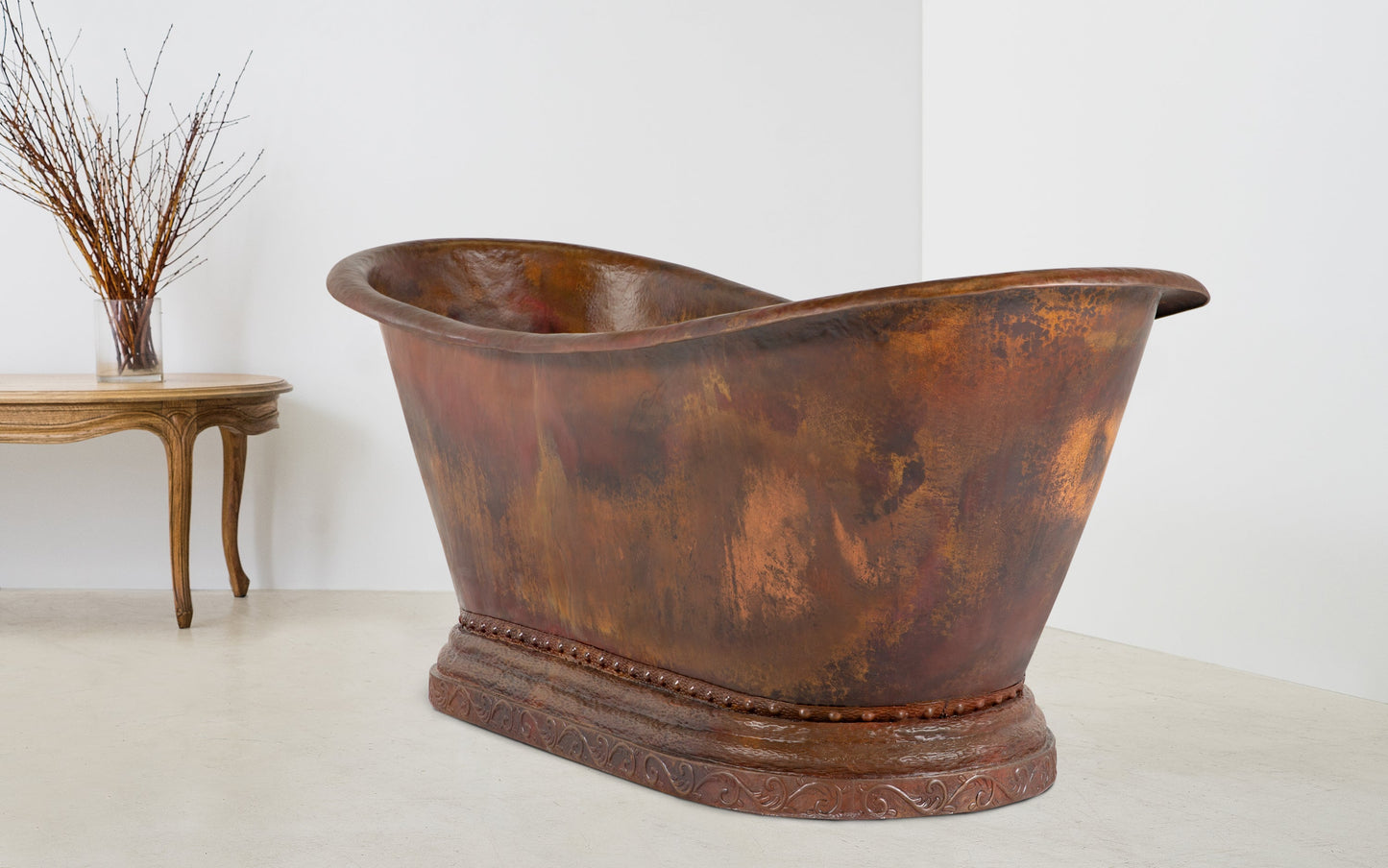 Copper Bateaux Bath