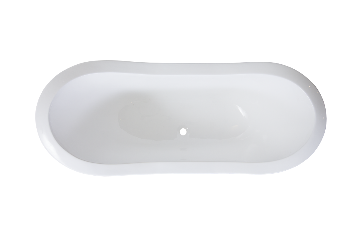 Duette - Double Ended Cast Iron Slipper Bath - 1800