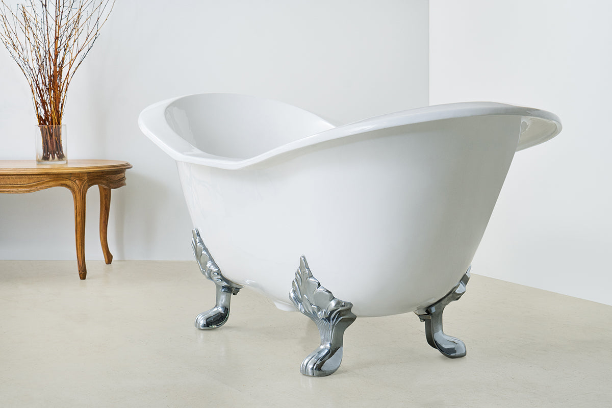 Duette - Double Ended Cast Iron Slipper Bath - 1800