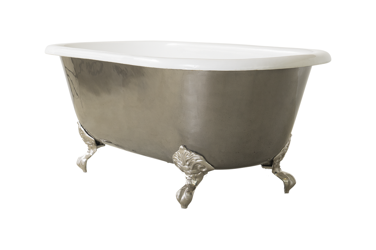 Highly Polished Cast Iron Bath