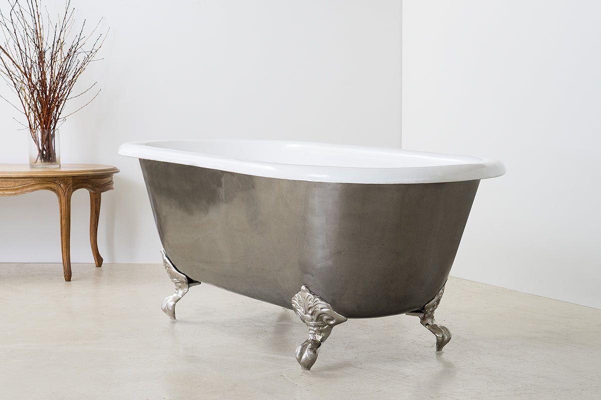 Polished Cast Iron Bath - 1700