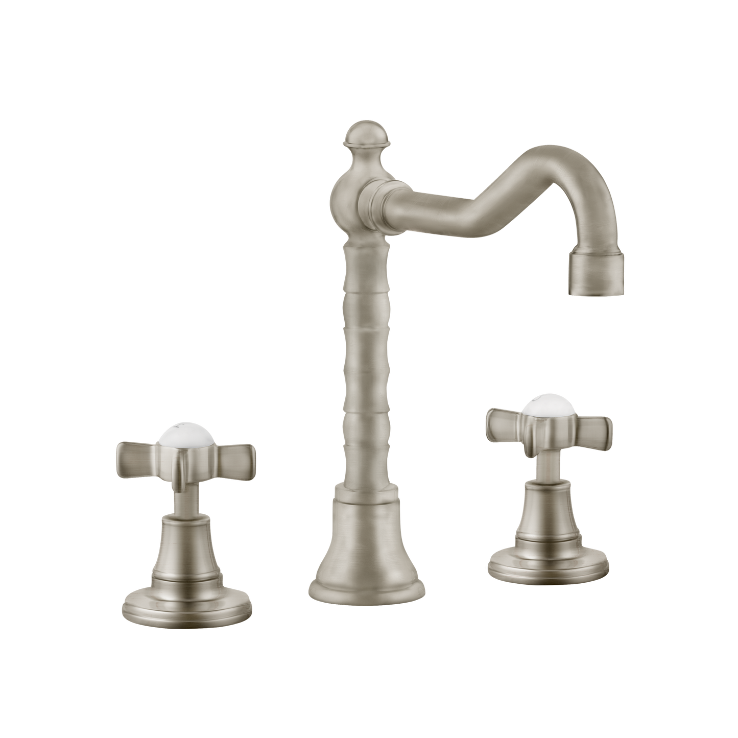 Chavalet - Three Hole Basin Set - Porcelain Levers