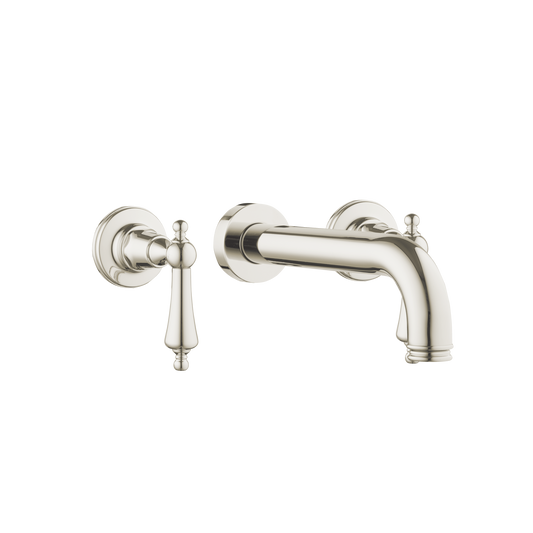 Wall Three Hole Lever Taps With Bath Spout - Metal Levers