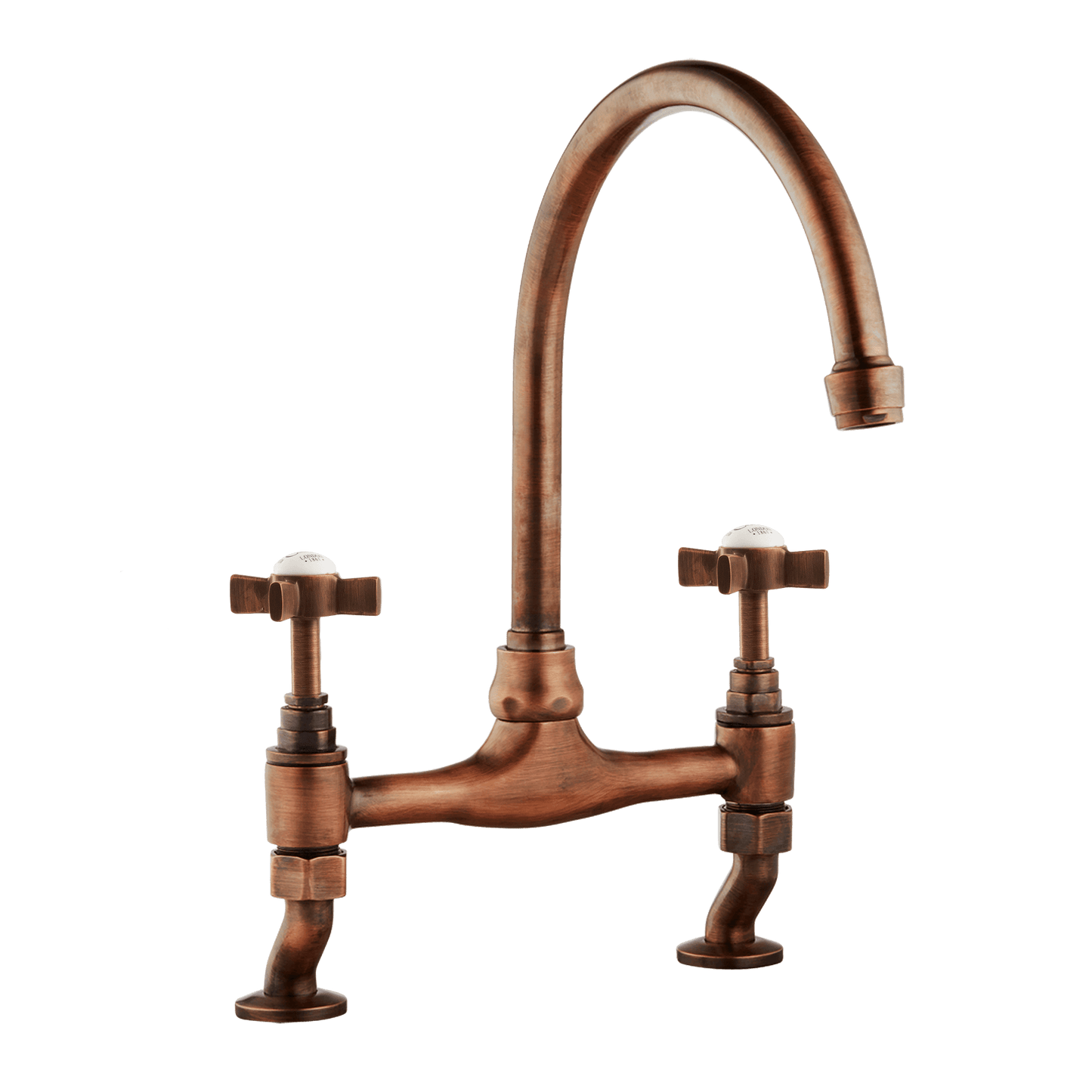 Millau - Bridge Sink Mixer Tap - Metal Levers