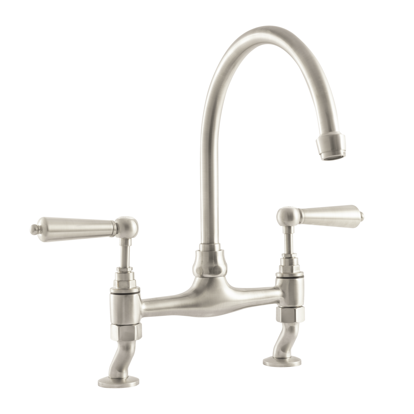 Millau - Bridge Sink Mixer Tap - Metal Levers