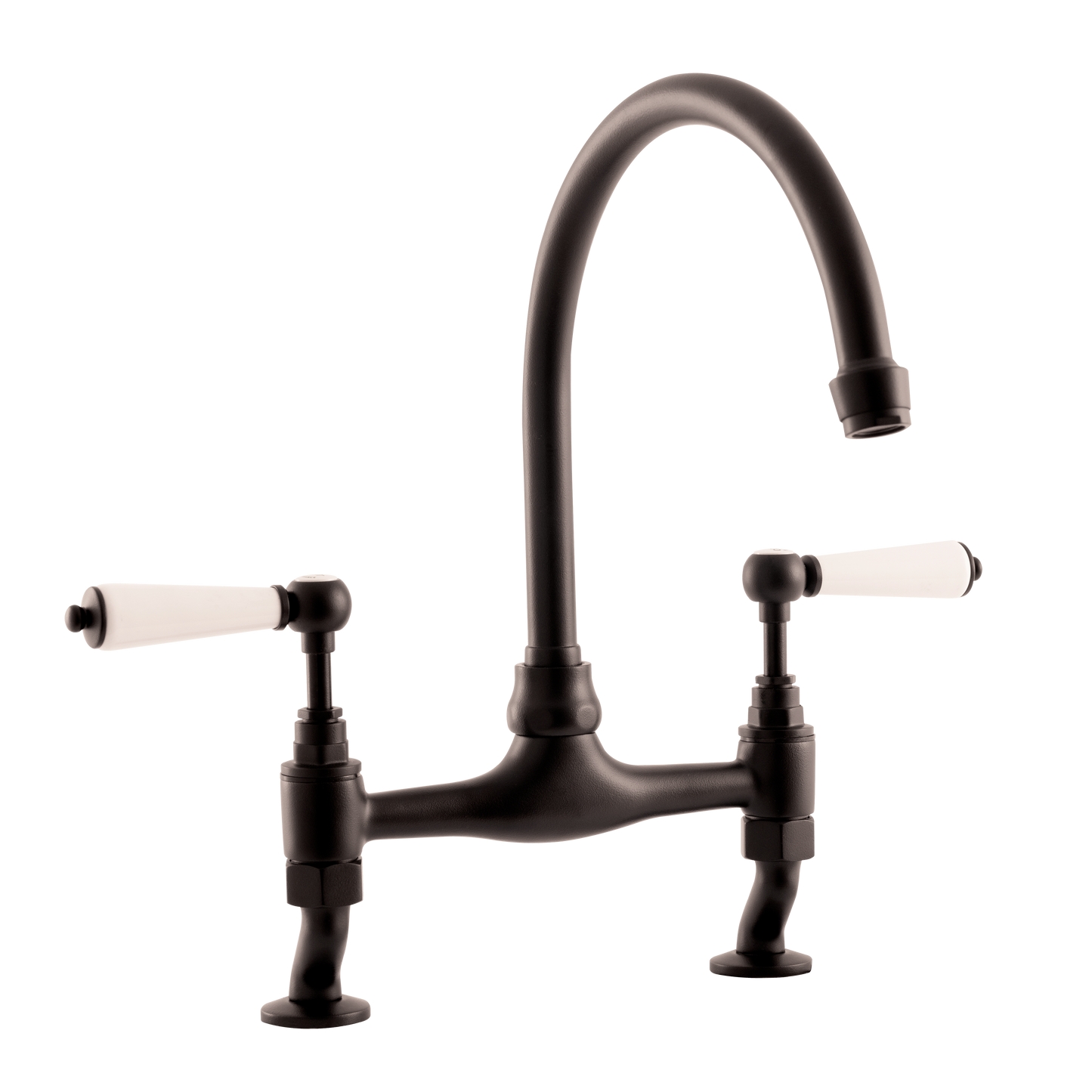 Millau - Bridge Sink Mixer Tap - Metal Levers