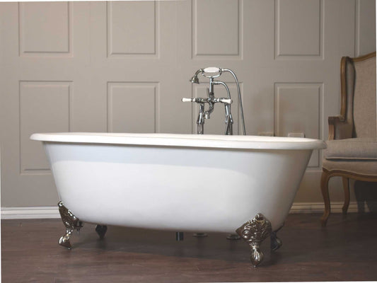 Baroque - Double Ended Roll Top Claw Foot Cast Iron Bath