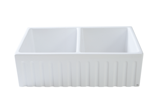 Double Fluted Apron Sink - 830 x 500 x 250mm