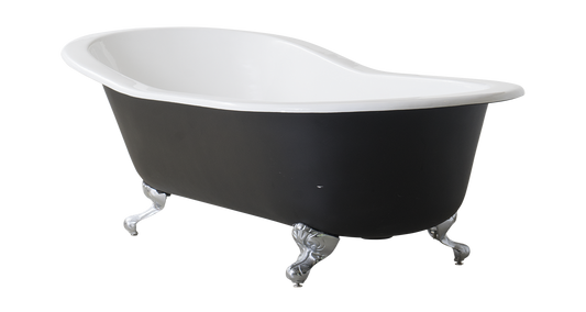 Slipper Bath - 1700 / White / Nickel *Pre order