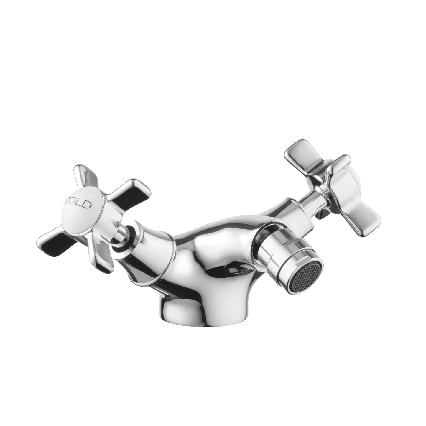 Monobloc Bidet Mixer - Porcelain Levers