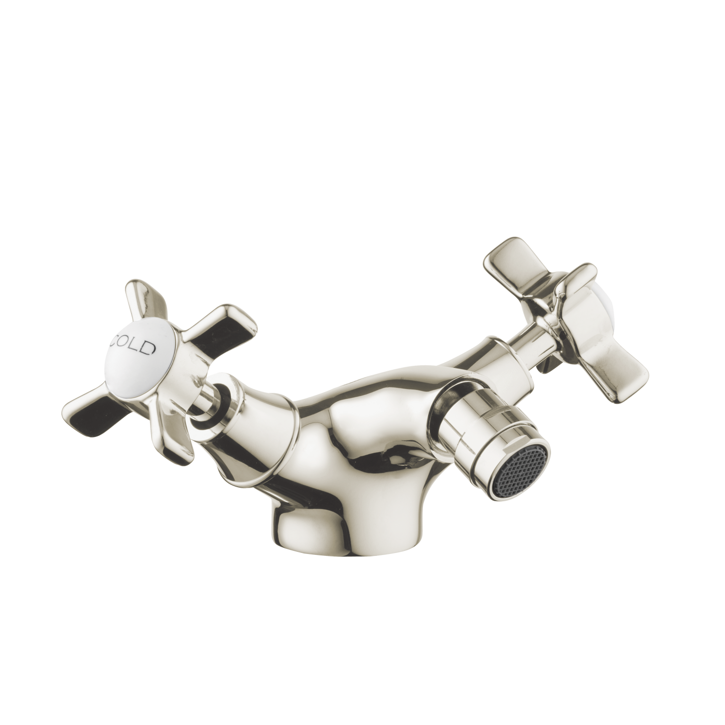 Monobloc Bidet Mixer - Porcelain Levers