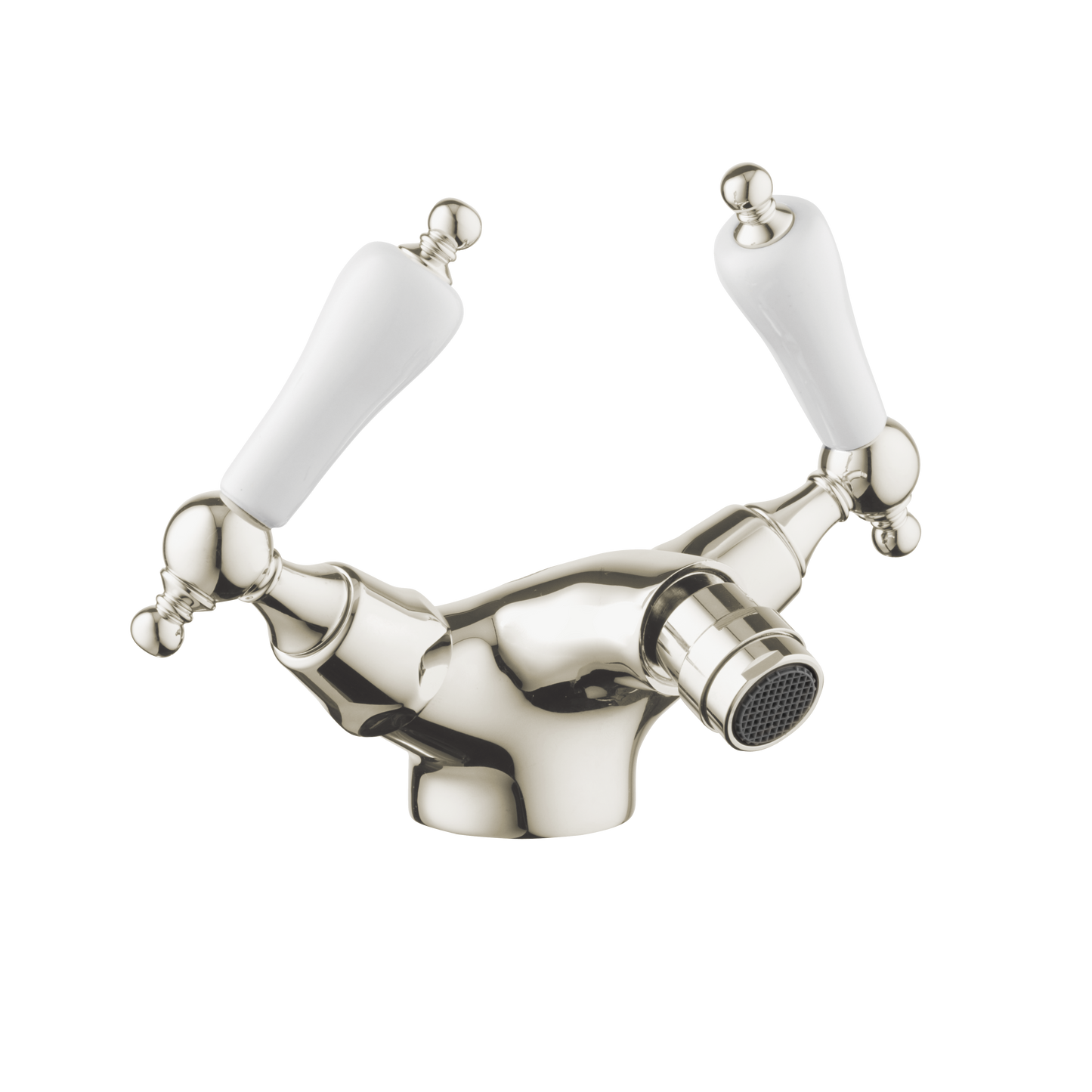 Monobloc Bidet Mixer - Porcelain Levers