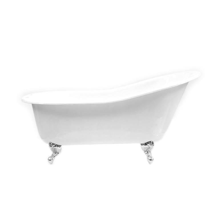 Slipper Bath - 1700 / White / Nickel *Pre order